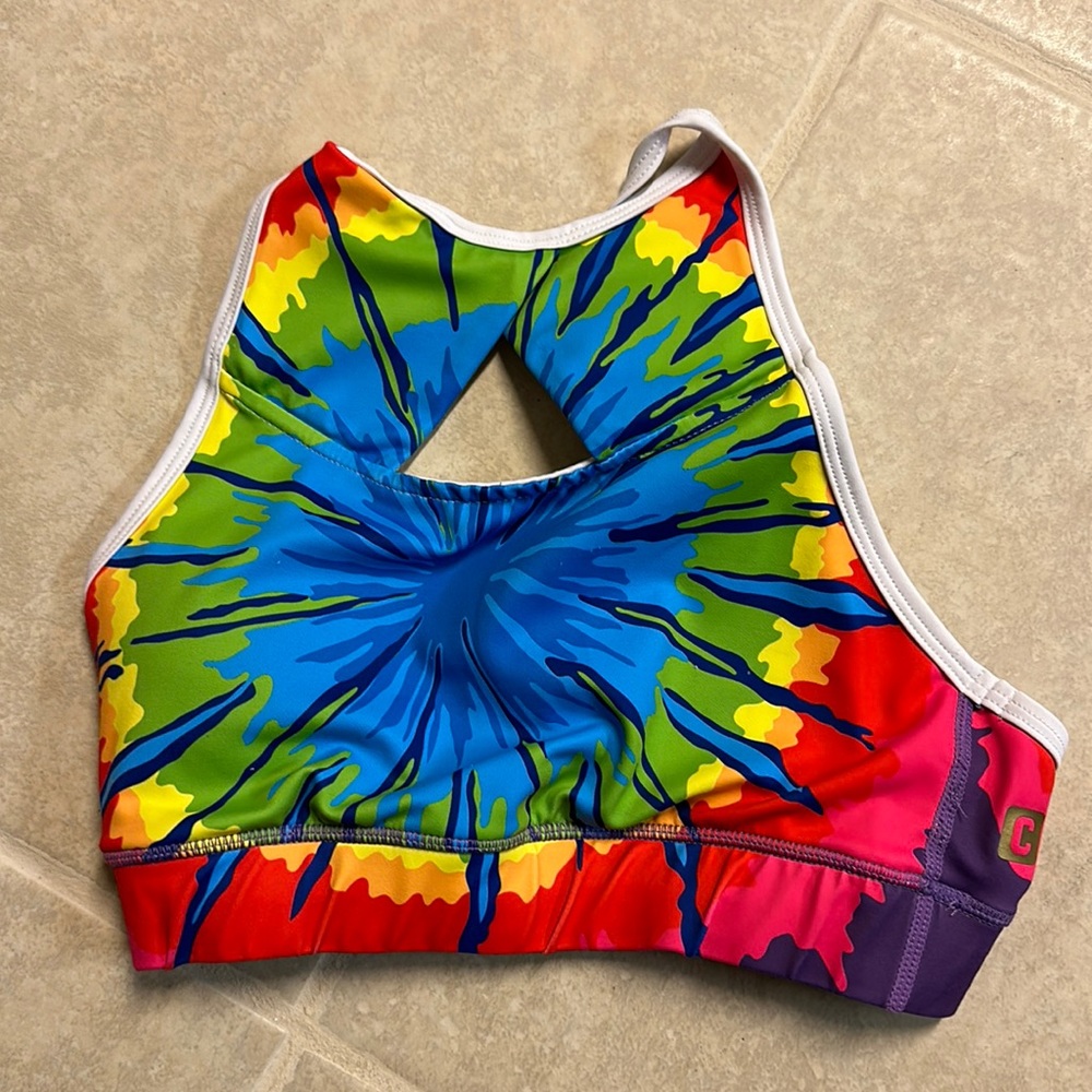 The Chestee bra - size 6 - great condition - with pads - tie dye